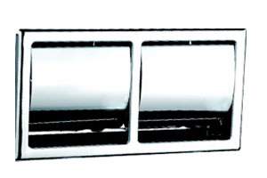 Hộp đựng giấy cuộn nhỏ kép kèm theo bằng kim loại KW-A15